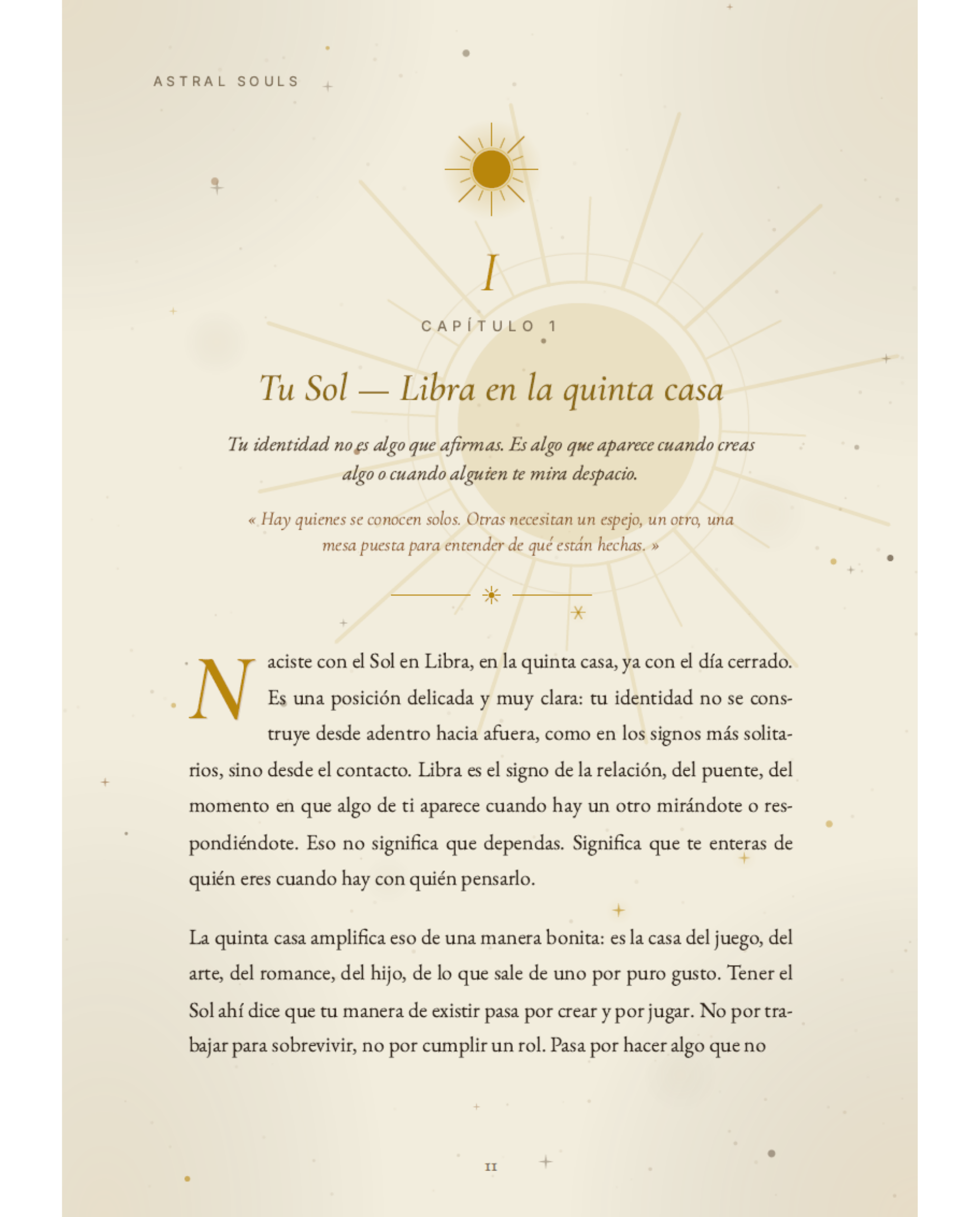 Tu Sol — Quién eres en esencia, leído capítulo a capítulo.