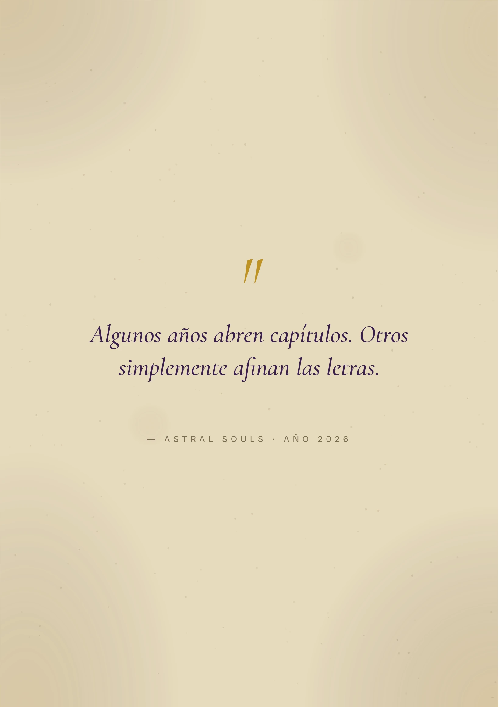 Tu síntesis — La carta de cierre y la lección del año entero.