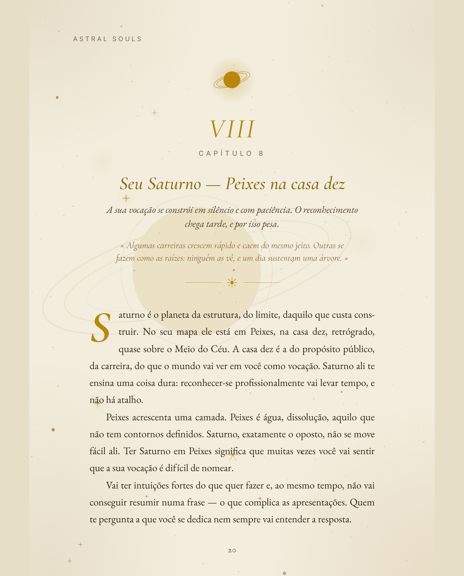 Sua síntese — Aquilo que você ainda não sabia sobre si.
