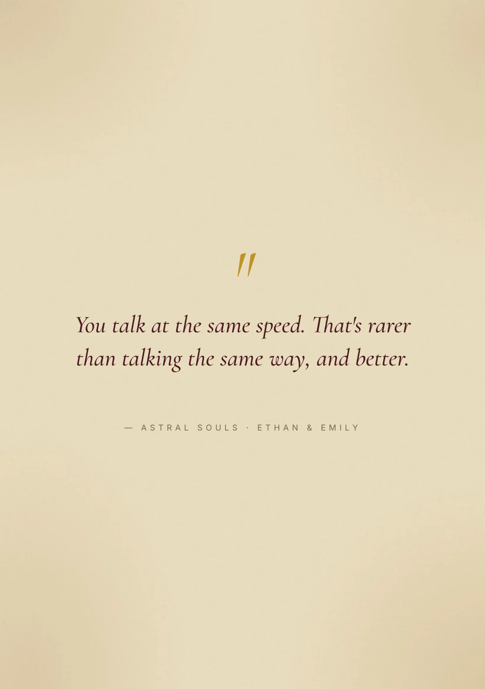 Your shared karma — Why you found each other, and what you came to learn together.